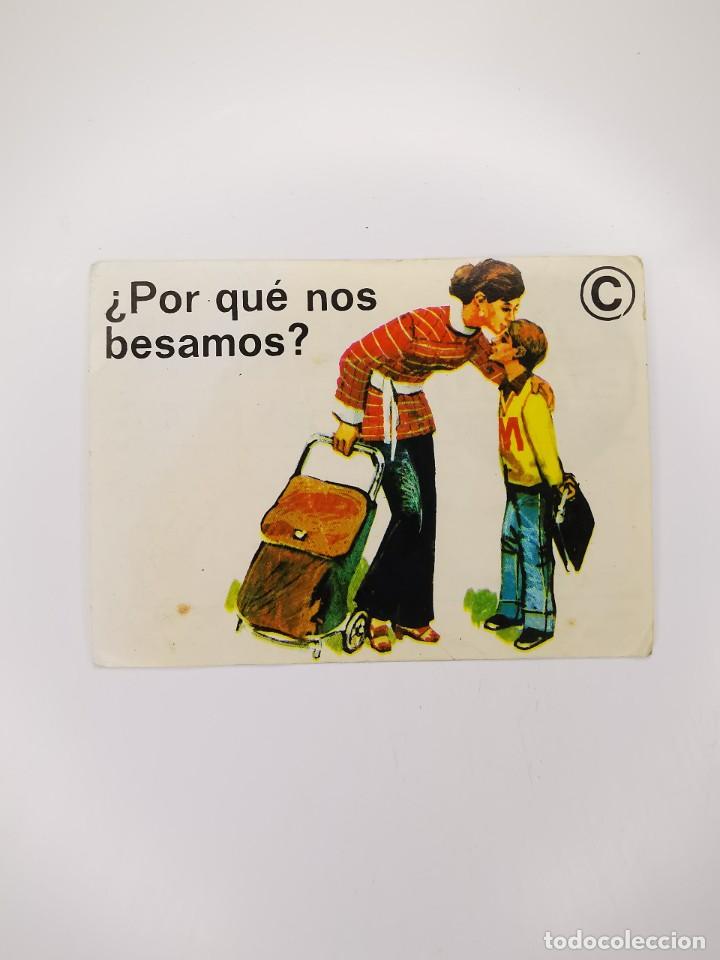 Collectionnisme Cartes &agrave; collectionner anciennes: CROMO SIN PEGAR DEL ALBUM BIMBO EL PORQUE DE LAS COSAS 1 35 POR QUE NOS BESAMOS