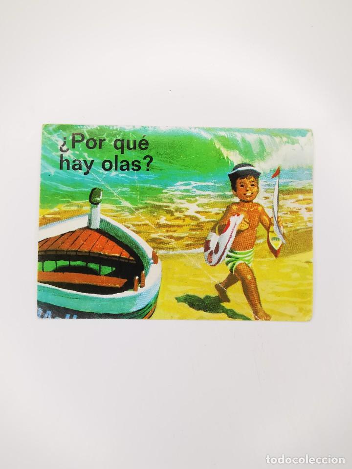 Collectionnisme Cartes &agrave; collectionner anciennes: CROMO SIN PEGAR DEL ALBUM BIMBO EL PORQUE DE LAS COSAS 1 74 POR QUE HAY OLAS