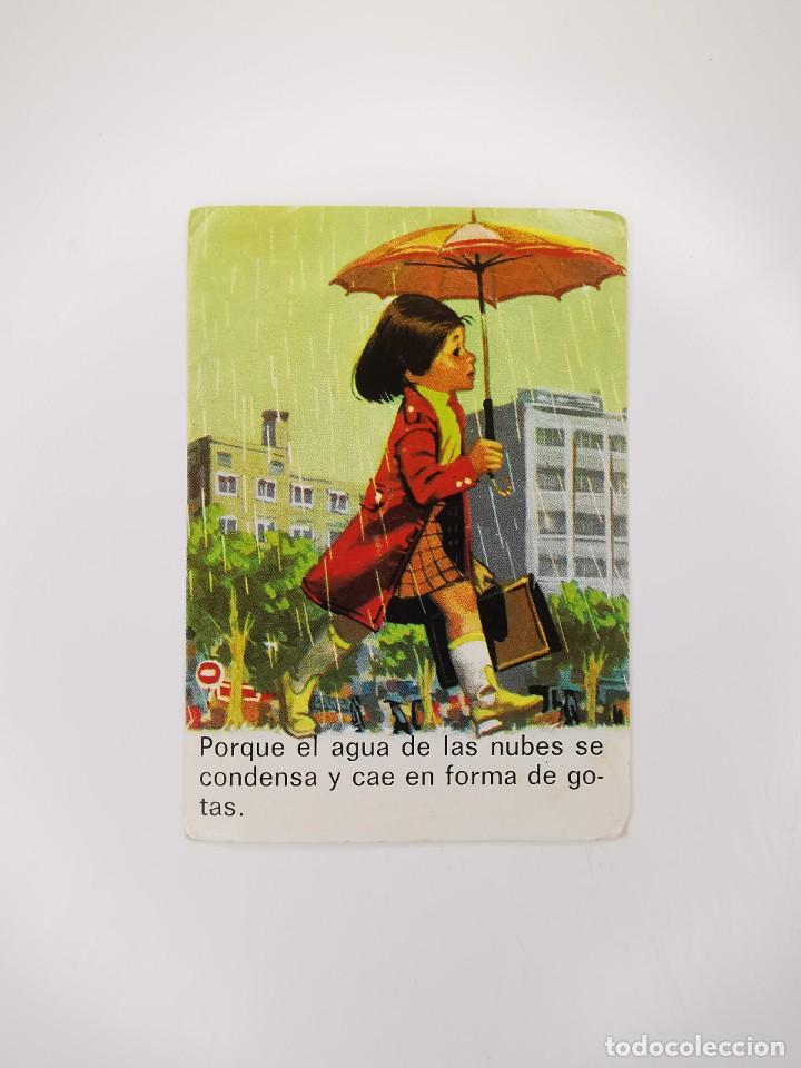Collectionnisme Cartes &agrave; collectionner anciennes: CROMO SIN PEGAR DEL ALBUM BIMBO EL PORQUE DE LAS COSAS 1 110 LLUVIA