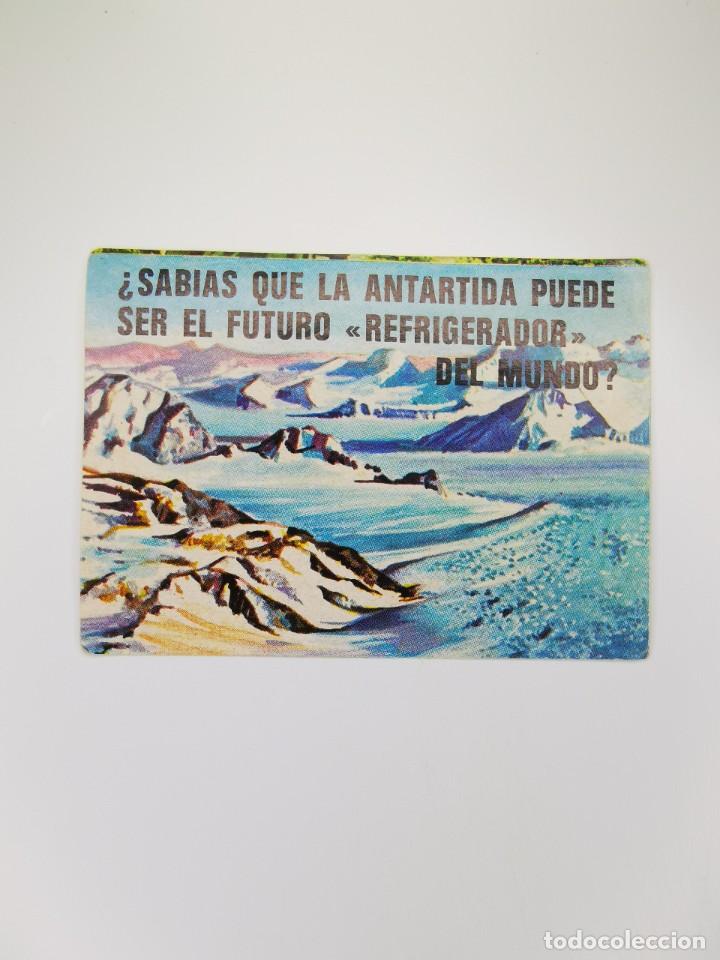Colecionismo Cromos antigos: CROMO SIN PEGAR DEL ALBUM BIMBO EL PORQUE DE COSAS 3 175 SABIAS QUE ANTARTIDA FUTURO REFRIGERADOR