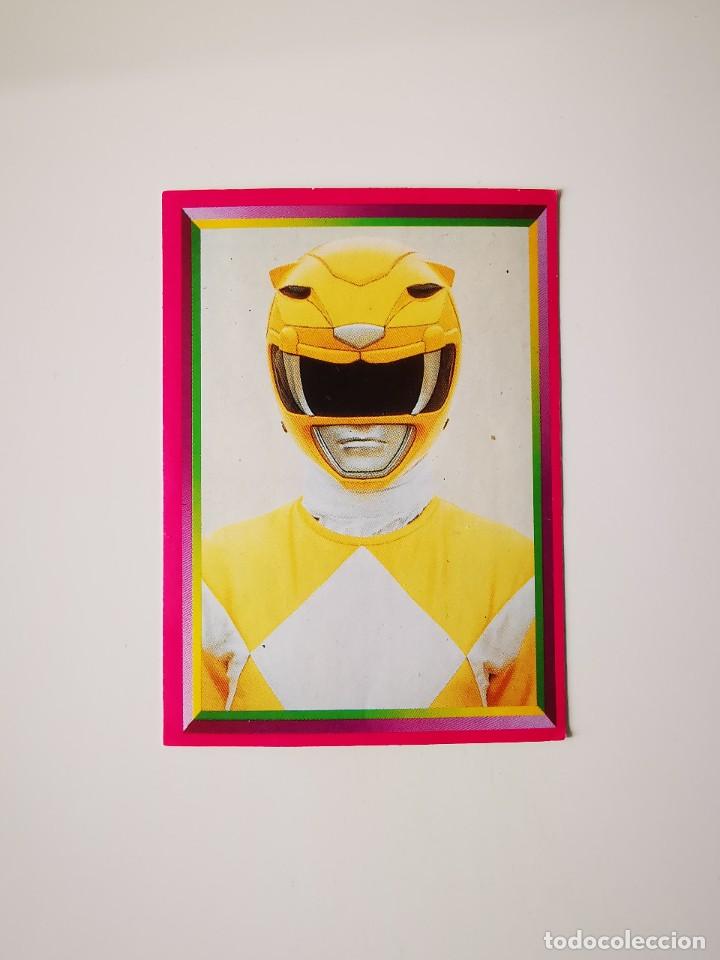 Collectionnisme Cartes &agrave; collectionner anciennes: CROMO PEGATINA SIN PEGAR DEL ALBUM PANINI 1996 SABAN POWER RANGERS 46 TRINI POWER RANGER AMARILLO