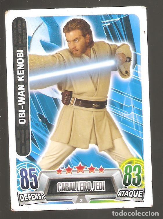 Coleccionismo cromos antiguos: 1 CROMO STAR WARS TOPPS FORCE ATTAX NUM. 3 - Foto 1