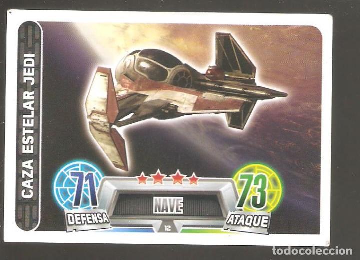 Coleccionismo cromos antiguos: 1 CROMO STAR WARS TOPPS FORCE ATTAX NUM. 12 - Foto 1