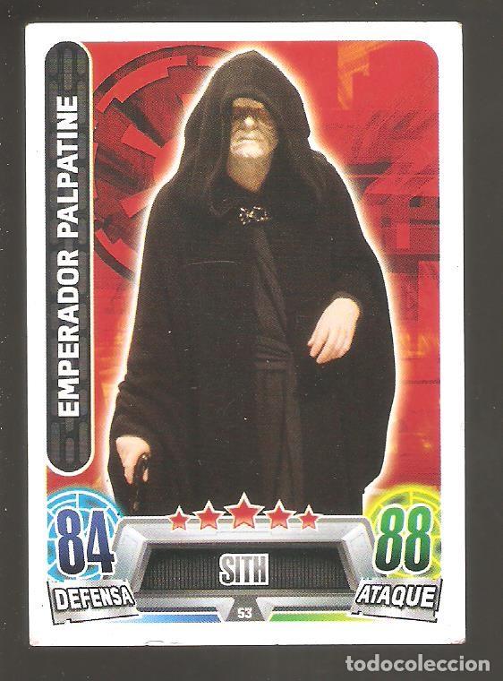 Coleccionismo cromos antiguos: 1 CROMO STAR WARS TOPPS FORCE ATTAX NUM. 53 - Foto 1