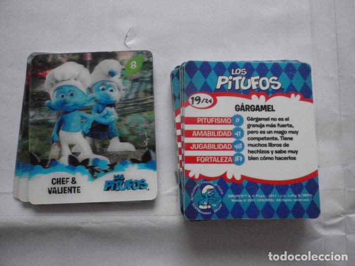 Coleccionismo cromos antiguos: Lote 11 cromos de pl&aacute;stico duro de LOS PITUFOS a&ntilde;o 2011 - Foto 2