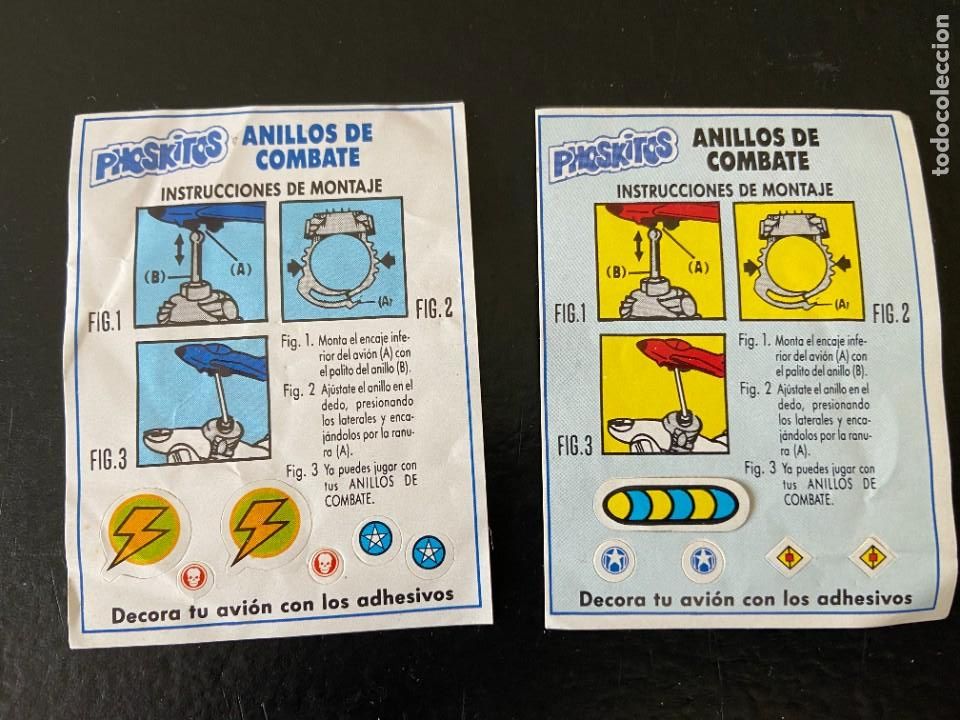 Coleccionismo cromos antiguos: phoskitos 2 cromos anillos de combatebuen estado se venden sueltos