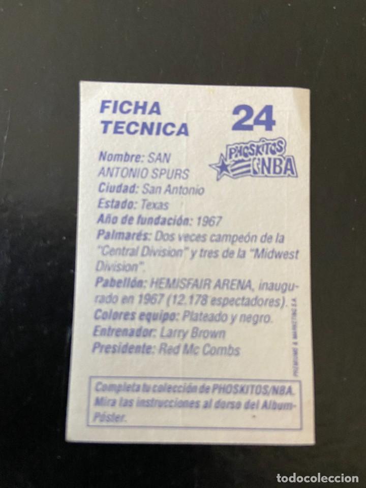 Coleccionismo cromos antiguos: phoskitos nba n&ordm; 24 nuevo - Foto 2