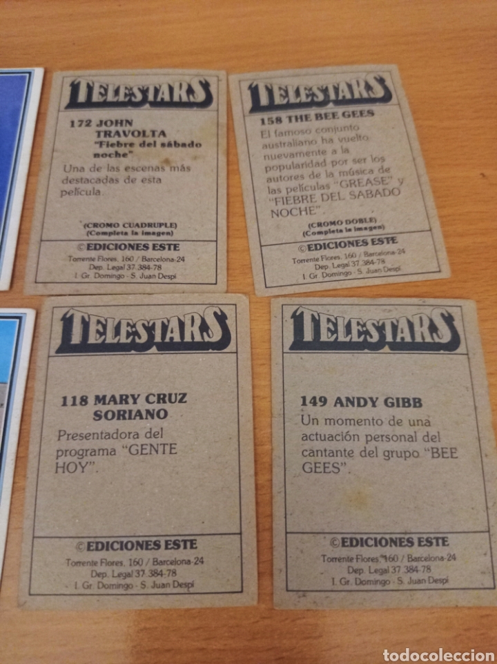 Coleccionismo cromos antiguos: Lote de cromos Telestars - Foto 3