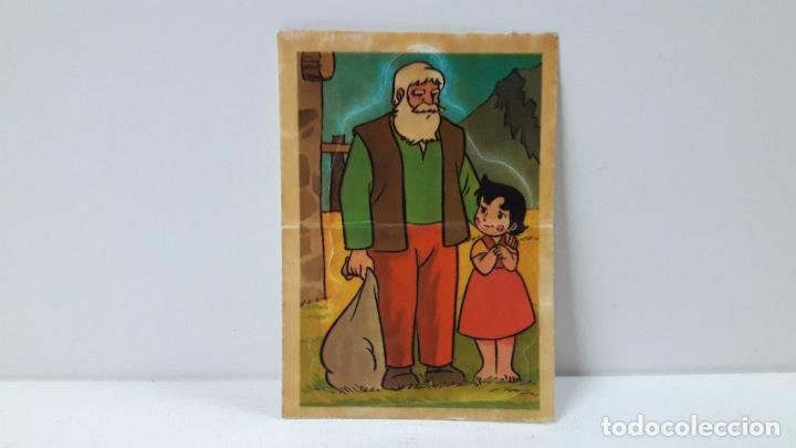 Coleccionismo Cromos antiguos: CROMO PEGATINA HEIDI - EL ABUELO Y HEIDI . PROMOCIONAL PANRICO . ORIGINAL A&Ntilde;OS 80