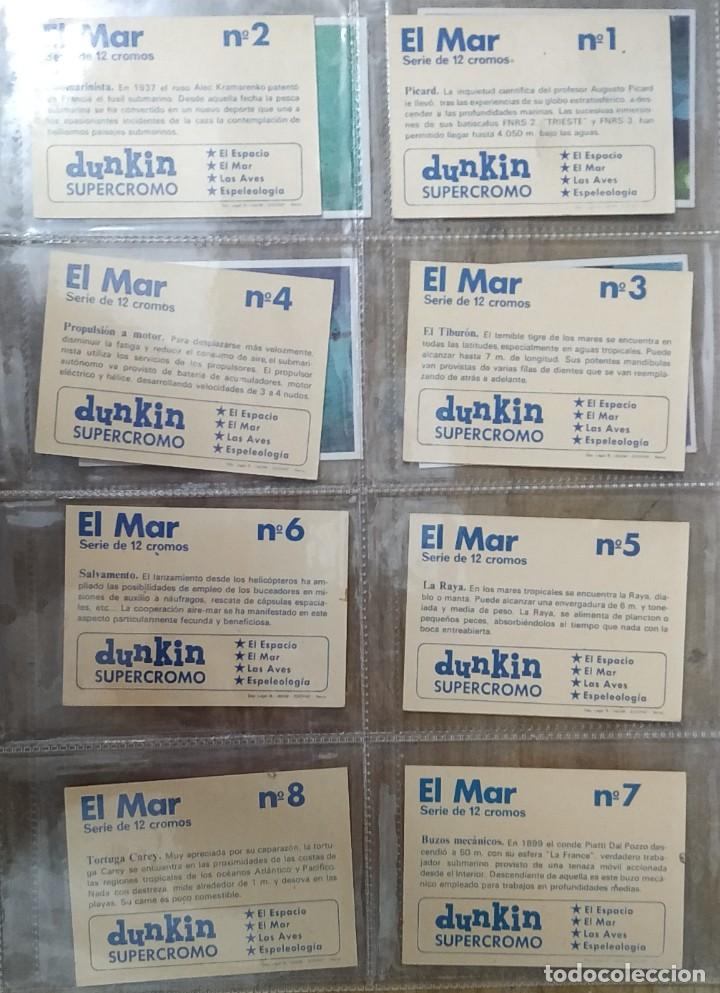 Coleccionismo cromos antiguos: Serie de 12 Cromos - El Mar &ndash; Dunkin Supercromo - Foto 2