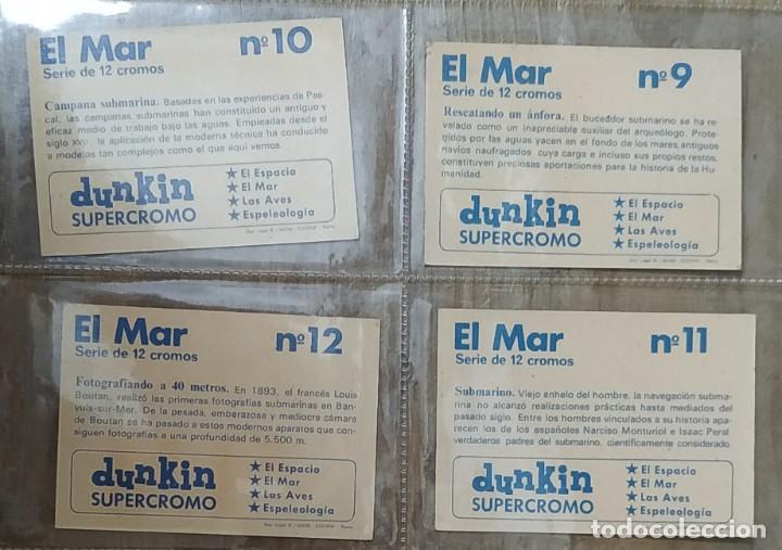 Coleccionismo cromos antiguos: Serie de 12 Cromos - El Mar &ndash; Dunkin Supercromo - Foto 4