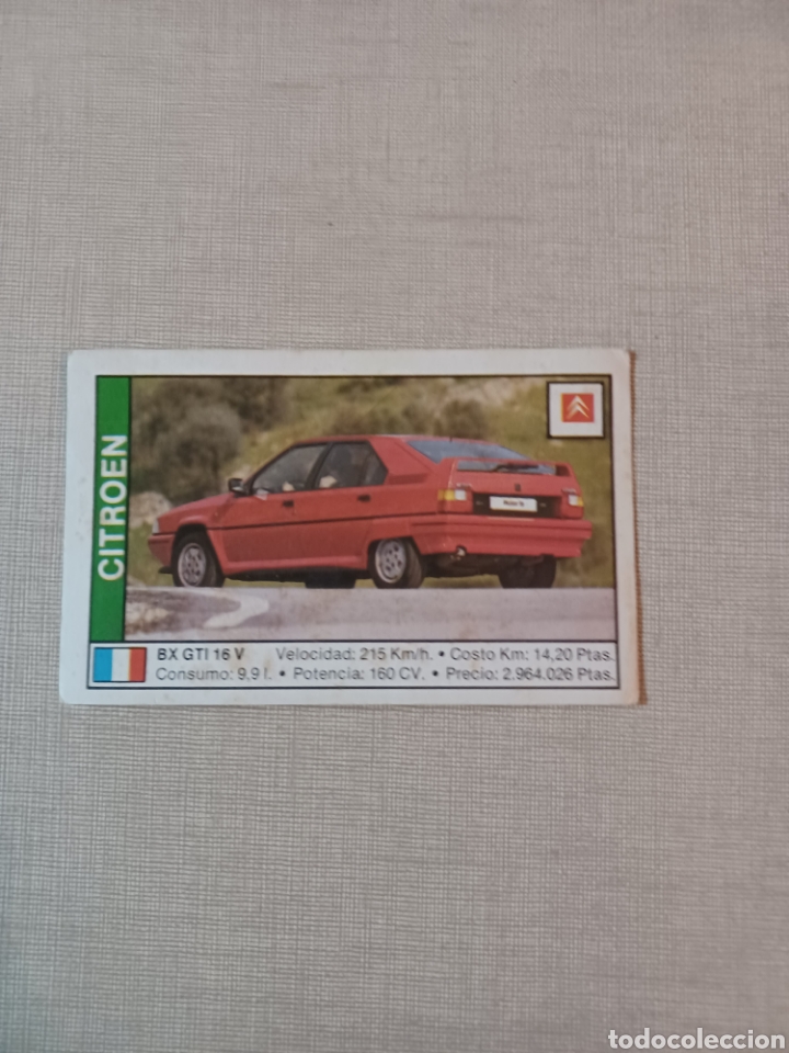 Coleccionismo Cromos antiguos: Cromo CITRO&Euml;N BX GTI 16V COCHES 89 N&deg;36