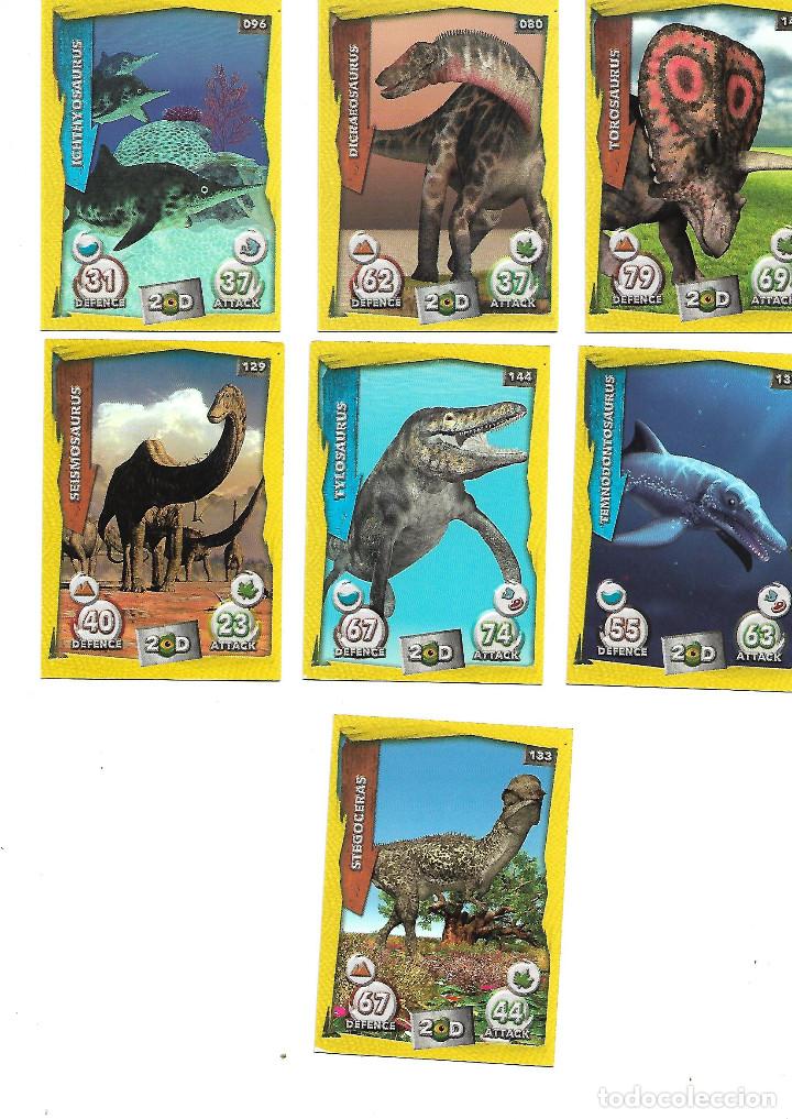 Coleccionismo cromos antiguos: 2 FICHAS DE DINOSAURS - Foto 1