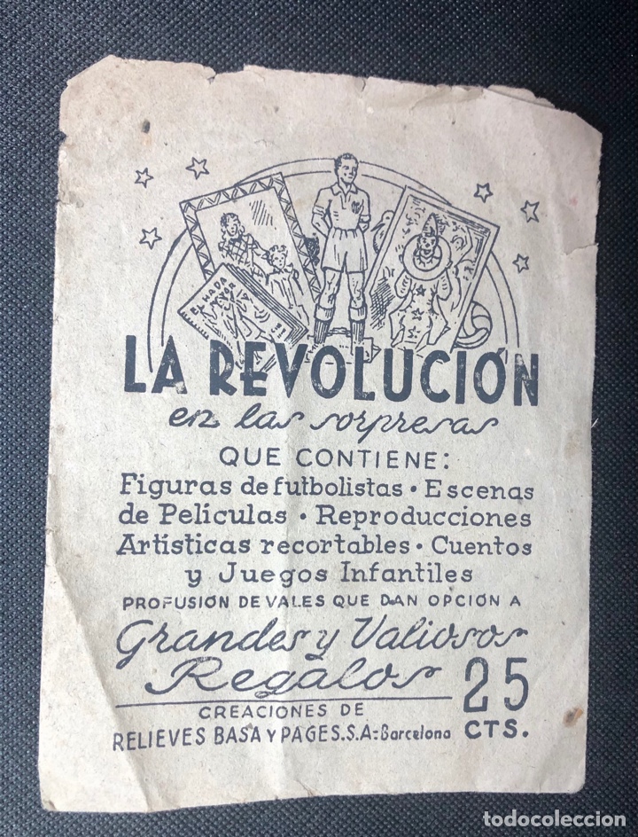 Sammeln alte Sammelbilder: SOBRE VACIO LA REVOLUCION EDITORIAL RELIEVES BASA Y PAGES