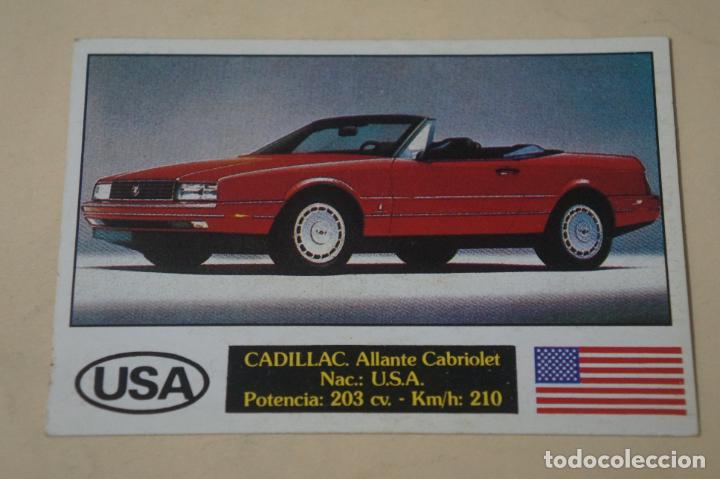 Coleccionismo cromos antiguos: CROMO DE COCHES CADILLAC DESPEGADO N&ordm; 27 A&Ntilde;O 1990 DEL ALBUM AUTOCOLOR DE COMICROMO COMIC-ROMO