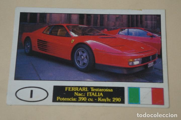 Coleccionismo cromos antiguos: CROMO DE COCHES FERRARI DESPEGADO N&ordm; 48 A&Ntilde;O 1990 DEL ALBUM AUTOCOLOR DE COMICROMO COMIC-ROMO