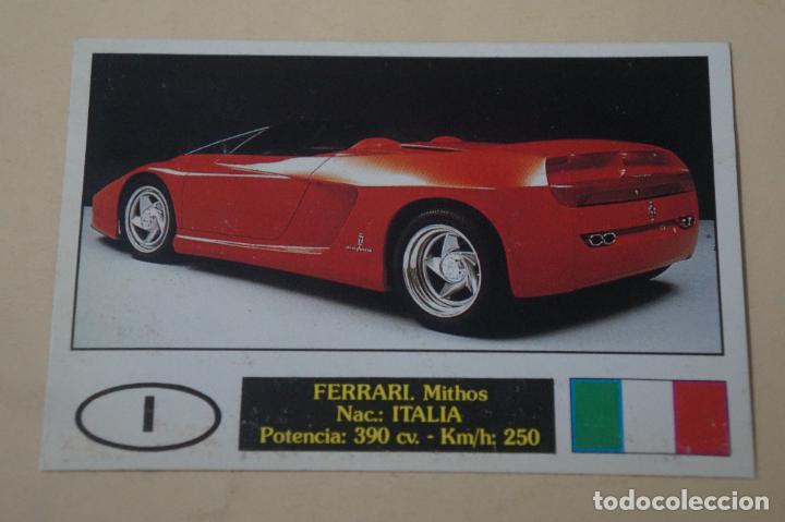 Coleccionismo cromos antiguos: CROMO DE COCHES FERRARI DESPEGADO N&ordm; 52 A&Ntilde;O 1990 DEL ALBUM AUTOCOLOR DE COMICROMO COMIC-ROMO