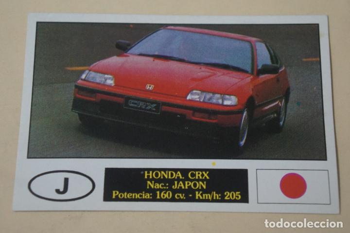 Coleccionismo cromos antiguos: CROMO DE COCHES HONDA DESPEGADO N&ordm; 62 A&Ntilde;O 1990 DEL ALBUM AUTOCOLOR DE COMICROMO COMIC-ROMO