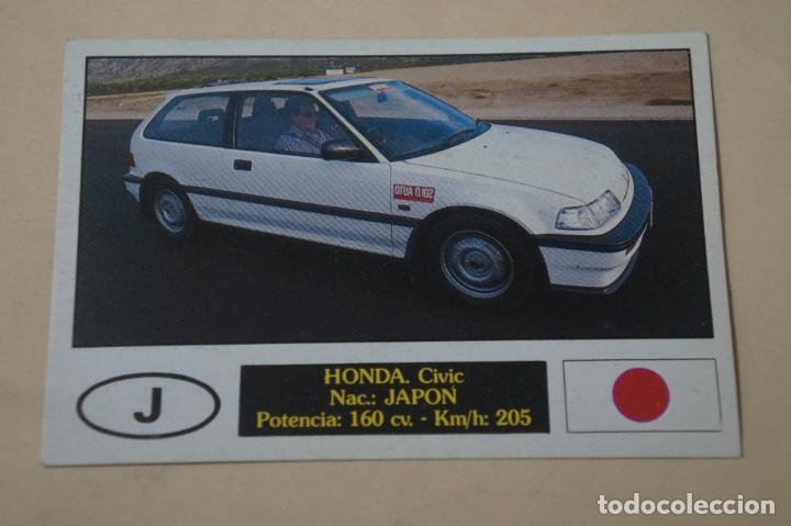 Coleccionismo cromos antiguos: CROMO DE COCHES HONDA DESPEGADO N&ordm; 63 A&Ntilde;O 1990 DEL ALBUM AUTOCOLOR DE COMICROMO COMIC-ROMO