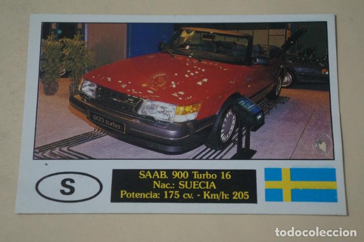 Coleccionismo Cromos antiguos: CROMO DE COCHES SAAB DESPEGADO N&ordm; 151 A&Ntilde;O 1990 DEL ALBUM AUTOCOLOR DE COMICROMO COMIC-ROMO