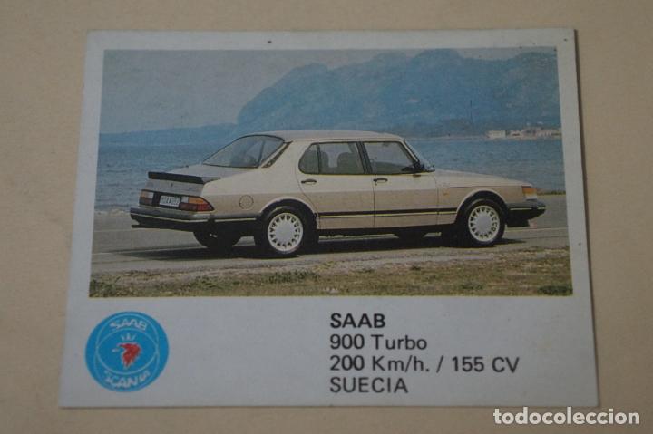 Coleccionismo Cromos antiguos: CROMO DE COCHES SAAB DESPEGADO N&ordm; 130 A&Ntilde;O 1994 DEL ALBUM AUTO 2000 DE COMICROMO COMIC-ROMO
