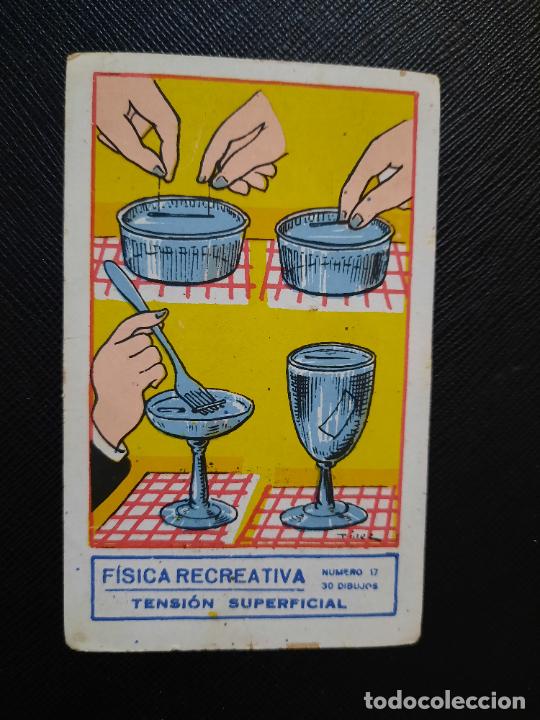 Colecionismo Cromos antigos: FISICA RECRATIVA CHOCOLATES ORTI PIERA Y BRUGUERA - FT13 - 17