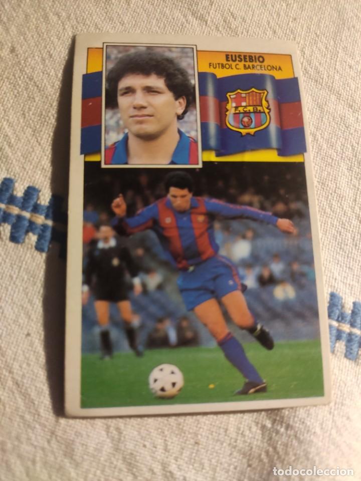 Coleccionismo cromos antiguos: 90-91 ESTE: EUSEBIO - BARCELONA -- CROMO NUNCA PEGADO - Foto 1