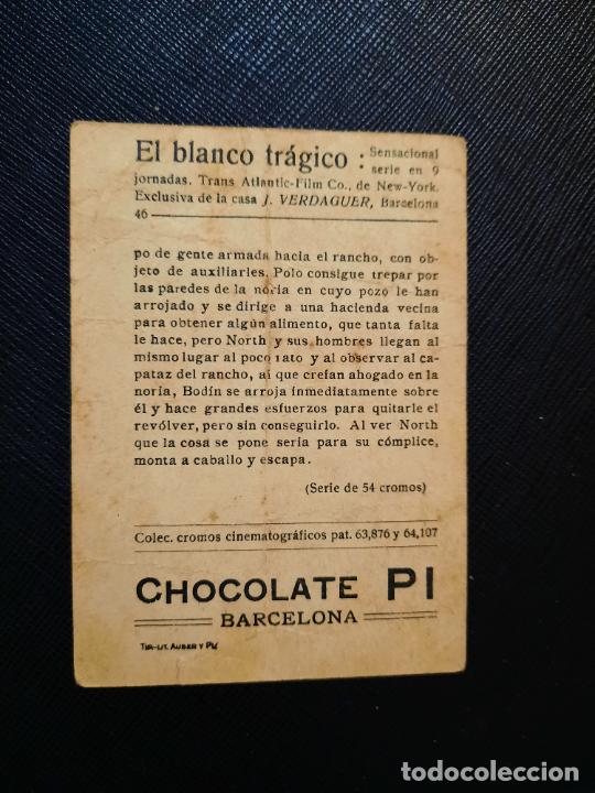 Coleccionismo cromos antiguos: EL BLANCO TRAGICO CROMO CHOCOLATES PI - FT52 - 46 - Foto 2