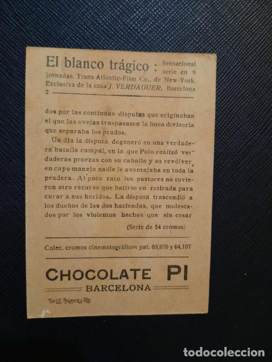Coleccionismo cromos antiguos: EL BLANCO TRAGICO CROMO CHOCOLATES PI - FT52 - 2 - Foto 2