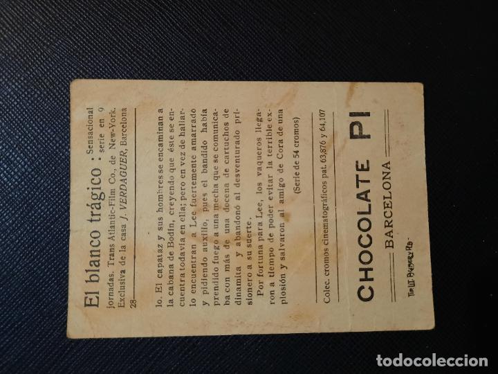 Coleccionismo cromos antiguos: EL BLANCO TRAGICO CROMO CHOCOLATES PI - FT52 - 28 - Foto 2