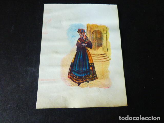 Collectable Antique Stickers: AVILA TIPOS A&Ntilde;OS 40 CROMOLITOGRAFIA 7 X 8,5 CMTS
