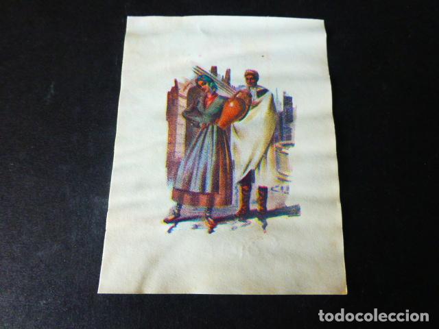 Collectable Antique Stickers: SORIA TIPOS A&Ntilde;OS 40 CROMOLITOGRAFIA 7 X 8,5 CMTS