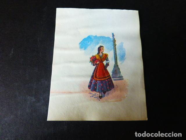 Collectable Antique Stickers: BARCELONA TIPOS A&Ntilde;OS 40 CROMOLITOGRAFIA 7 X 8,5 CMTS