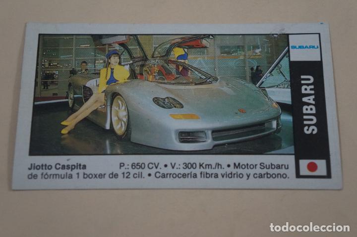 Coleccionismo Cromos antiguos: CROMO DE COCHES SUBARU DESPEGADO N&ordm; 168 A&Ntilde;O 1990 DEL ALBUM COCHES 91 DE CUSCO