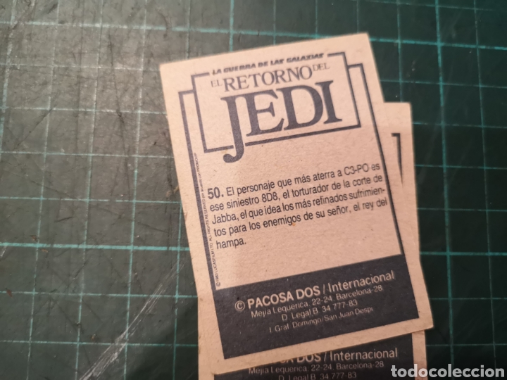 Coleccionismo cromos antiguos: Cromos Star Wars Pacosa Dos - Foto 7