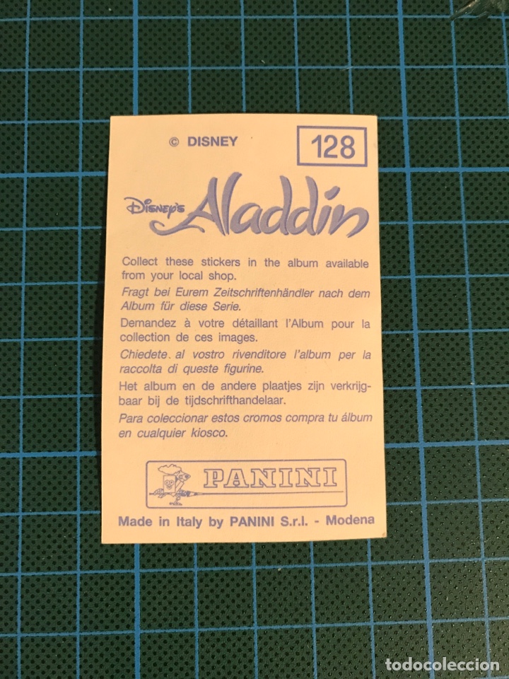 Coleccionismo cromos antiguos: Cromo 128 Aladdin Panini 1993 - Foto 2