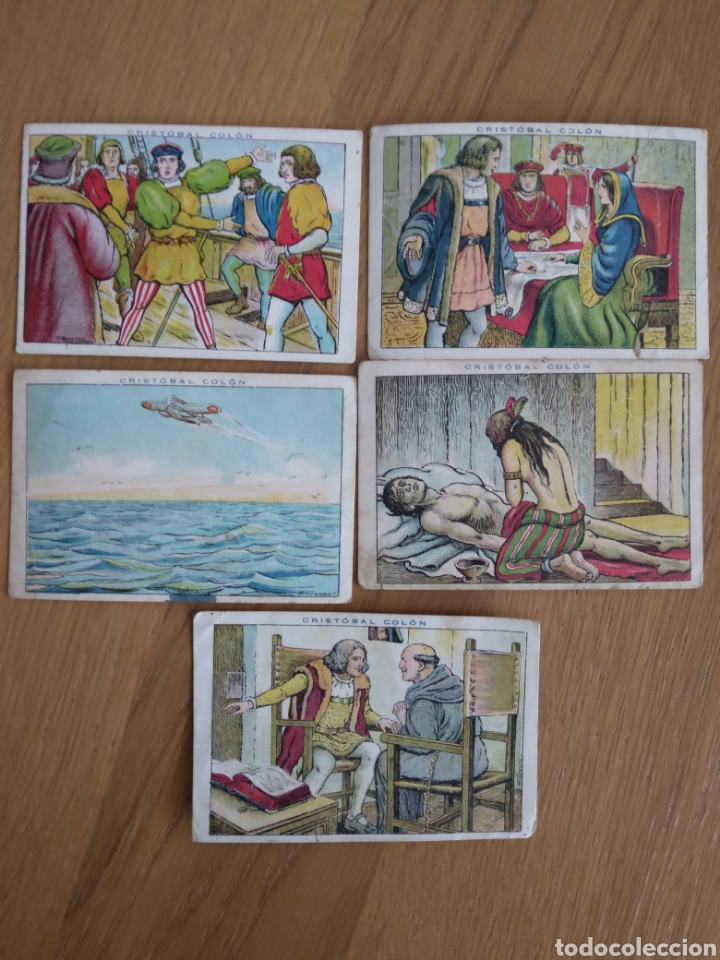 Coleccionismo cromos antiguos: cromos Cristobal Colon, chocolates Juncosa - Foto 1