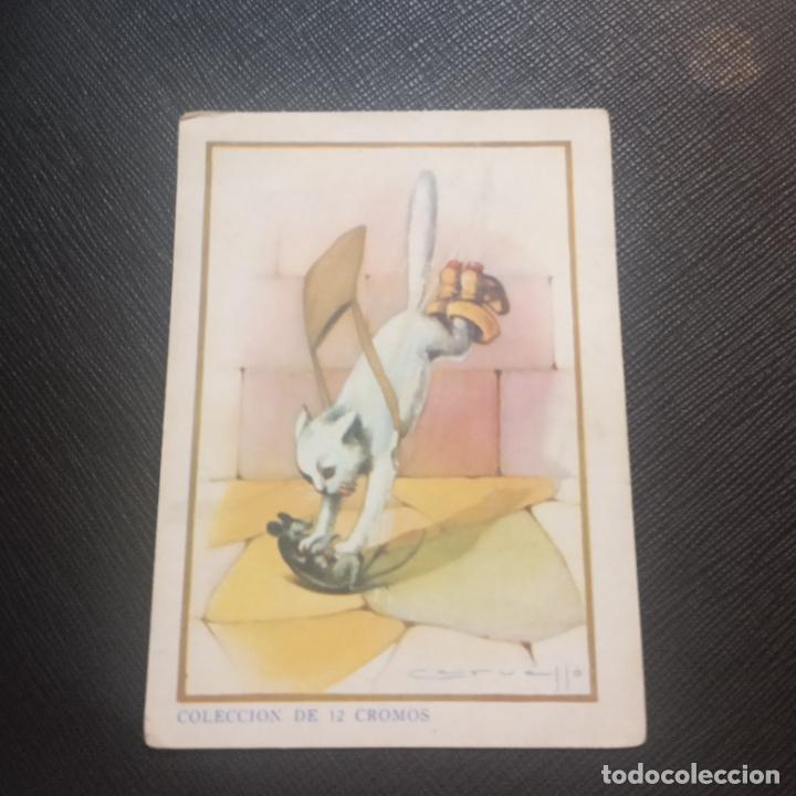Coleccionismo cromos antiguos: EL GATO CON BOTAS CROMO CHOCOLATES EVARSITO JUNCOSA - FT71 - 11 - Foto 1