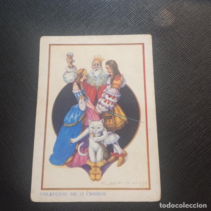 Coleccionismo cromos antiguos: EL GATO CON BOTAS CROMO CHOCOLATES EVARSITO JUNCOSA - FT71 - 12 - Foto 1
