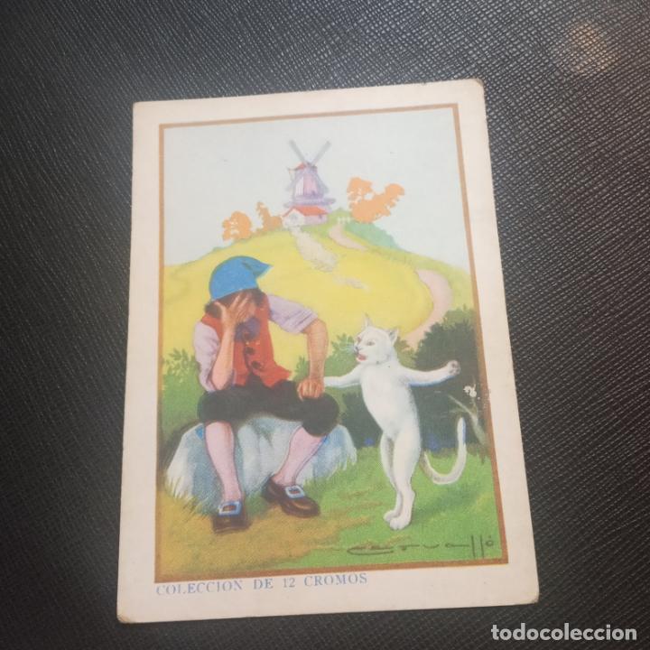 Coleccionismo cromos antiguos: EL GATO CON BOTAS CROMO CHOCOLATES EVARSITO JUNCOSA - FT71 - 2 - Foto 1