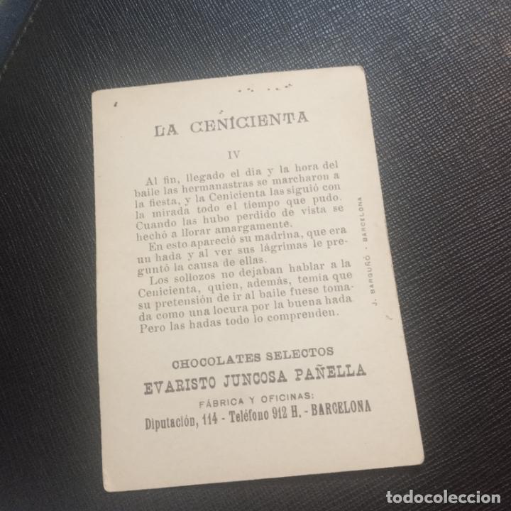 Coleccionismo cromos antiguos: LA CENICIENTA CROMO CHOCOLATES EVARSITO JUNCOSA - FT74 - 4 - Foto 2