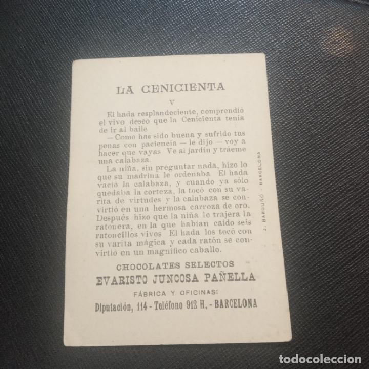 Coleccionismo cromos antiguos: LA CENICIENTA CROMO CHOCOLATES EVARSITO JUNCOSA - FT74 - 5 - Foto 2