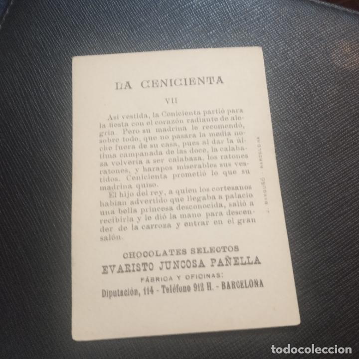 Coleccionismo cromos antiguos: LA CENICIENTA CROMO CHOCOLATES EVARSITO JUNCOSA - FT74 - 7 - Foto 2