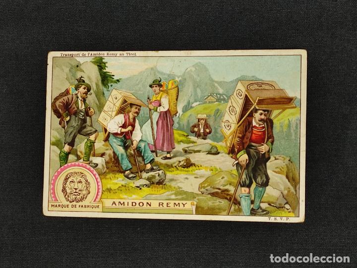 Colecionismo Cromos antigos: ANTIGUO CROMO - TRANSPORT DE L'AMIDON REMY AU TIROL - PUBLICIDAD AMIDON REMY -