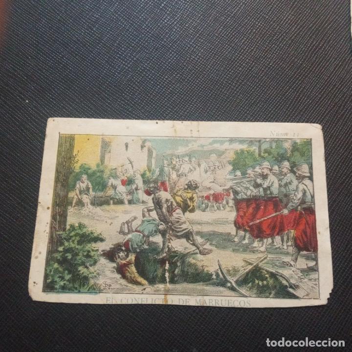 Coleccionismo cromos antiguos: EL CONFLICTO DE MARRUECOS CROMO CHOCOLATES TORRENT - FT93 - 11