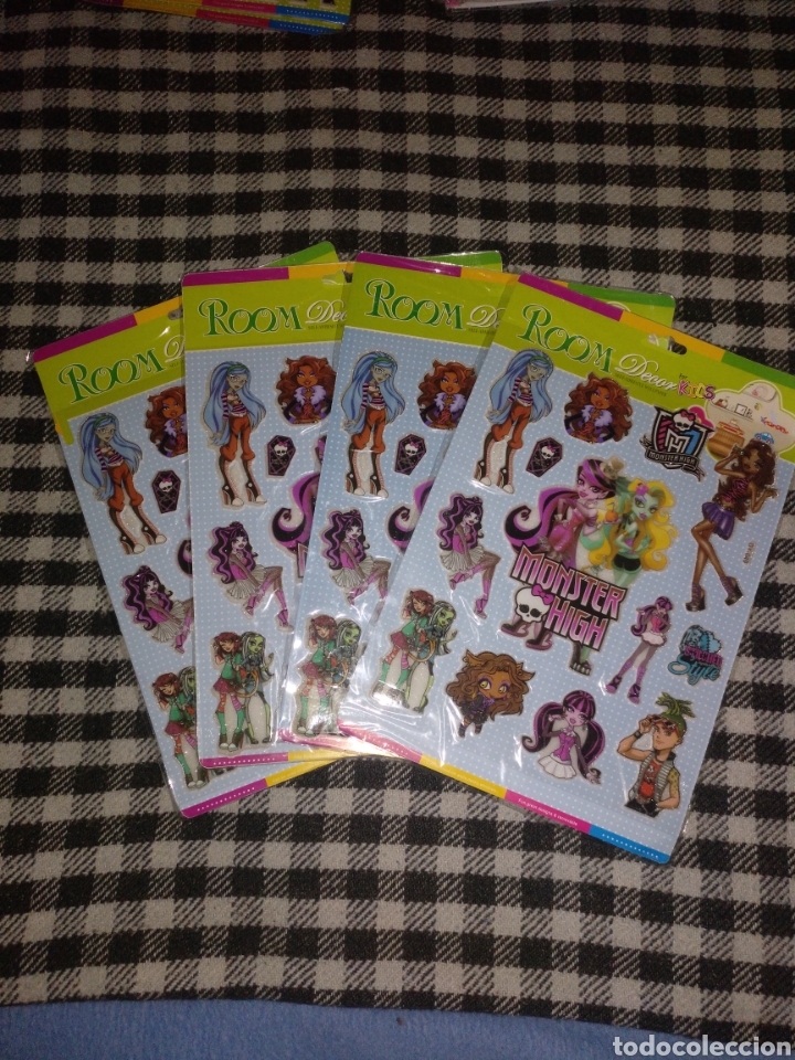 Coleccionismo cromos antiguos: 4 stickers Monster high - Foto 1
