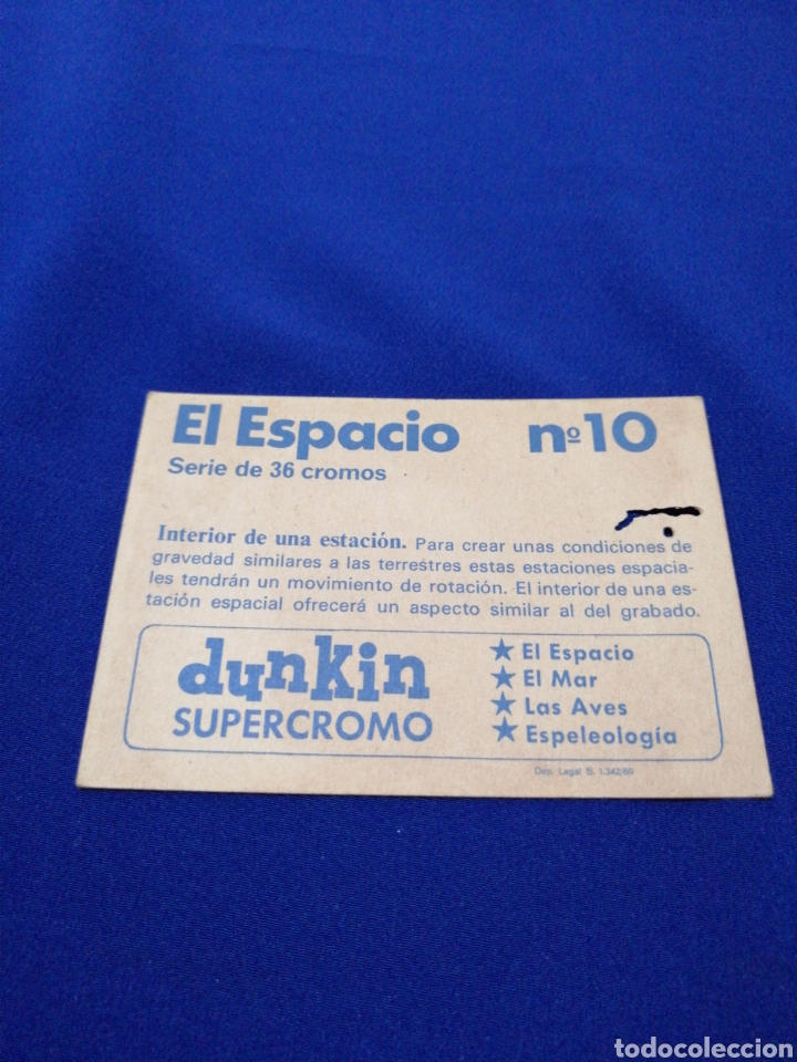 Coleccionismo cromos antiguos: DUNKIN SUPERCROMO EL ESPACIO NUMERO 10 - Foto 3