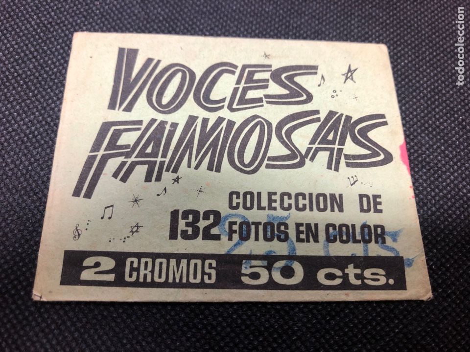Collezionismo Figurine antiche: SOBRE CON CROMOS VOCES FAMOSAS EDITORIAL IBERO MUNDIAL