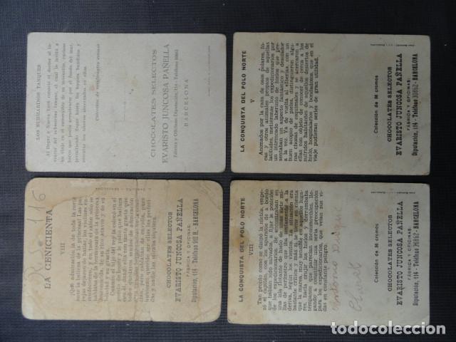 Coleccionismo cromos antiguos: 4 CROMOS. CHOCOLATES SELECTOS EVARISTO JUNCOSA PANELLA. - Foto 2