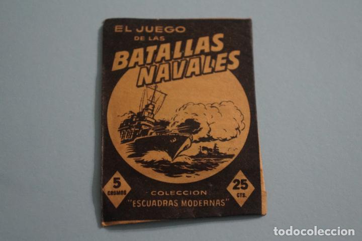 Coleccionismo cromos antiguos: SOBRE DE CROMOS SIN ABRIR DE BATALLAS NAVALES DE CRISOL